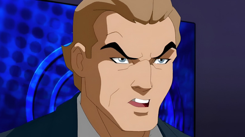 G. Gordon Godfrey ranting about the Justice League on Young Justice