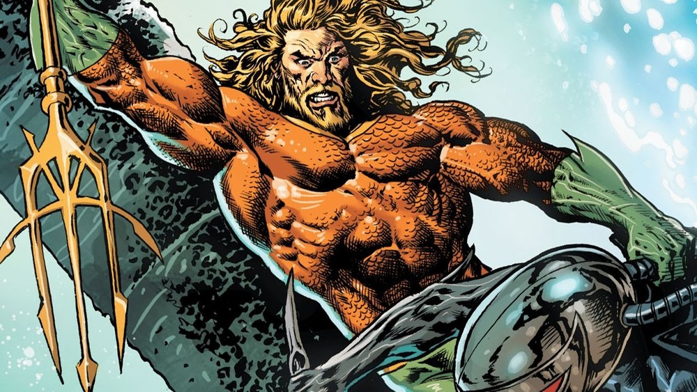 Aquaman fighting Black Manta