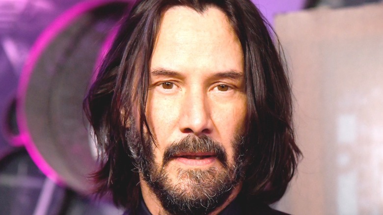 Keanu Reeves attending premiere event