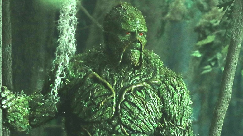Swamp Thing looking thoughtful