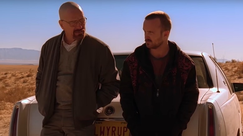 Walt and Jesse contemplating
