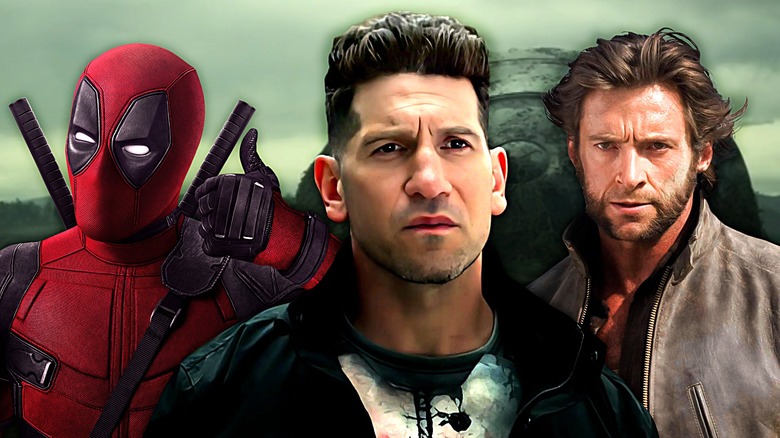 Deadpool, Punisher, and Wolverine composite