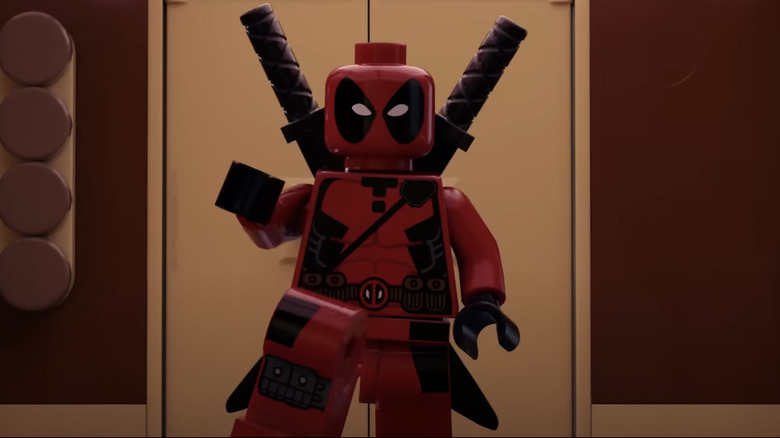 LEGO Deadpool in hallway