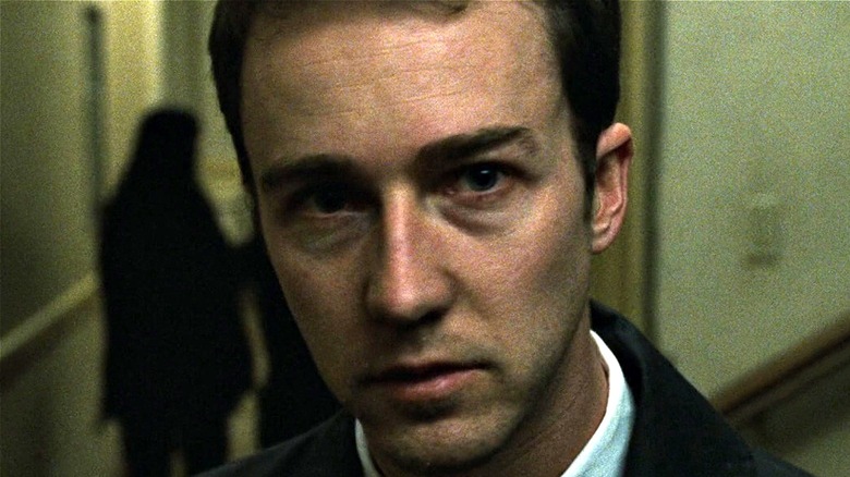 Edward Norton acting in Fight Club