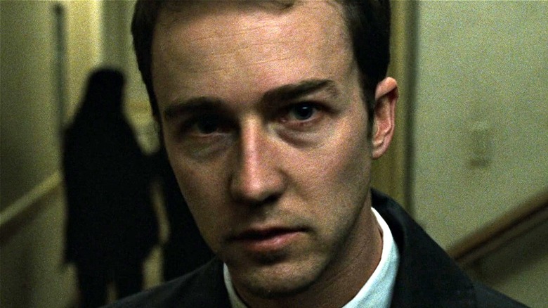 Edward Norton acting in Fight Club