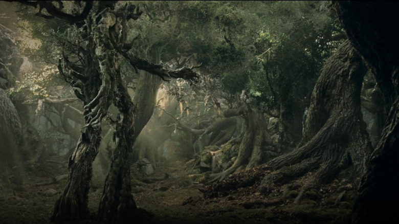 Treebeard saves Merry and Pippin