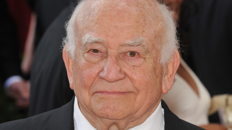 Ed Asner posing