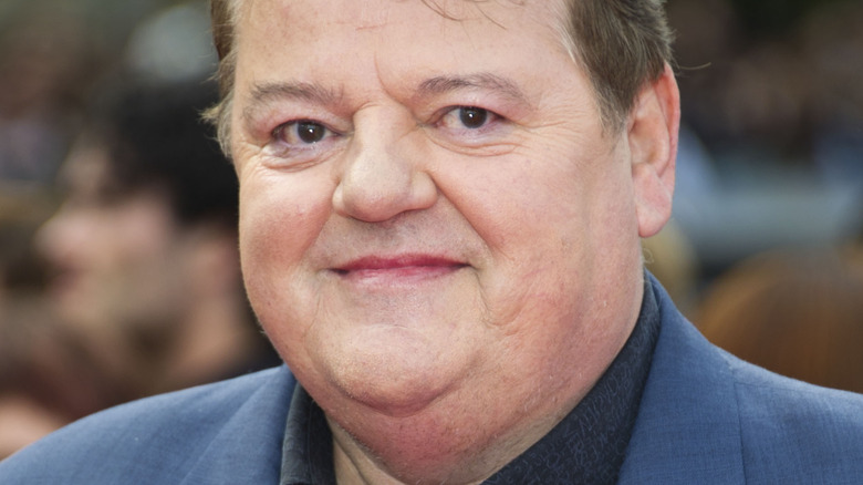 Robbie Coltrane smiling