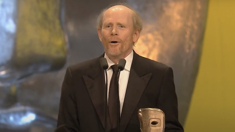 Ron Howard accepting BAFTA 