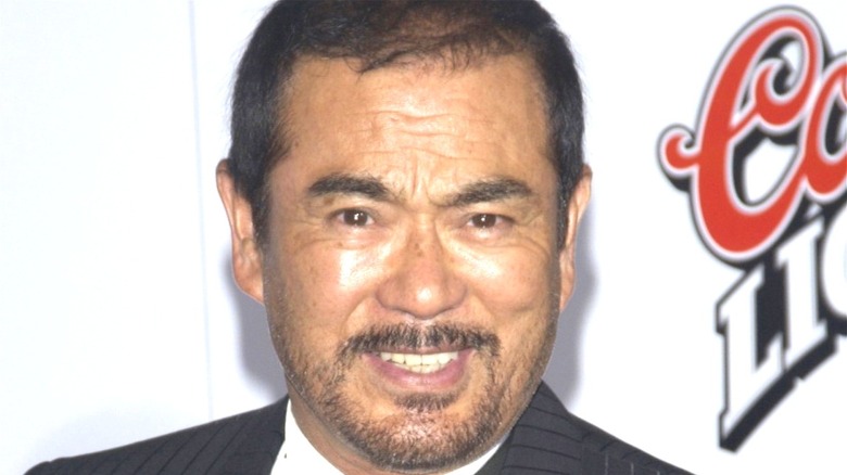 Sonny Chiba smiling red carpet