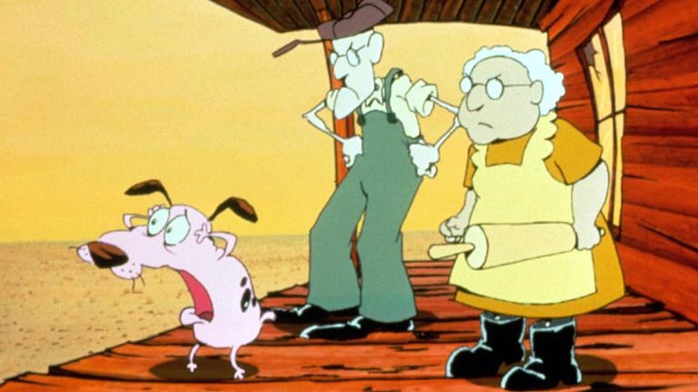 Courage the Cowardly Dog, Eustace, and Muriel