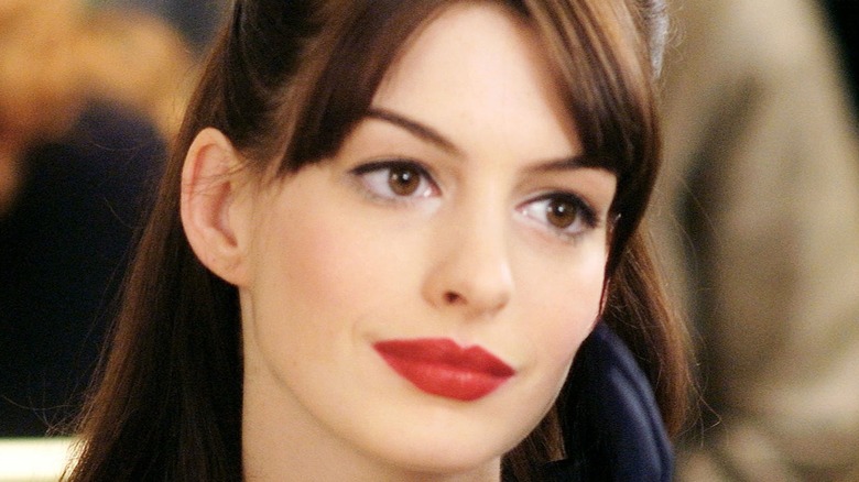Anne Hathaway smiling