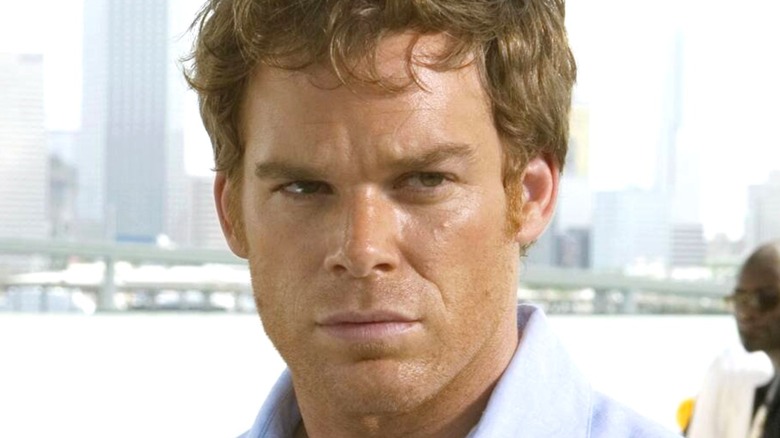 Michael C. Hall Dexter looking pensive