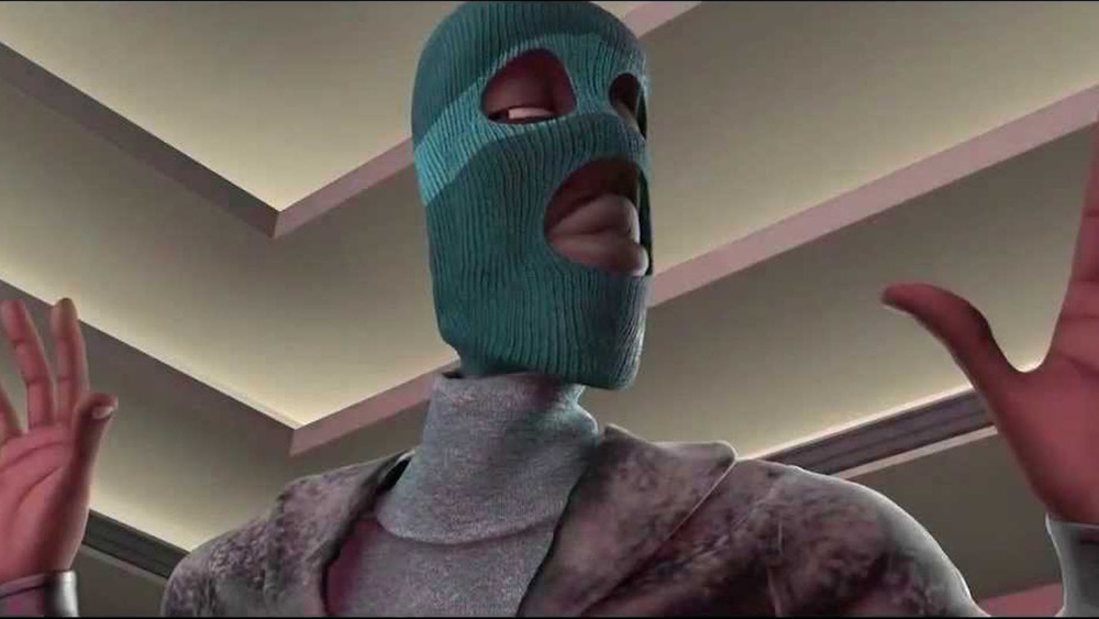 Frozone in mask