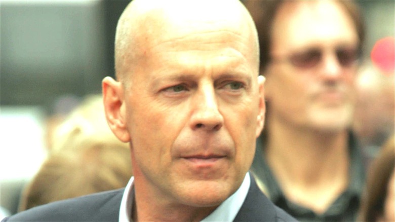 Bruce Willis Suit in Crowd