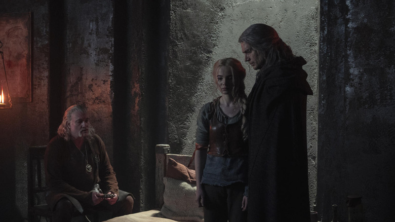 Ciri and Geralt in The Witcher