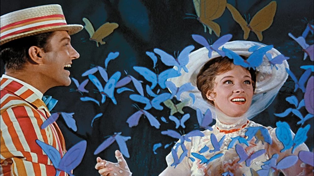 Dick Van Dyke and Julie Andrews in Mary Poppins