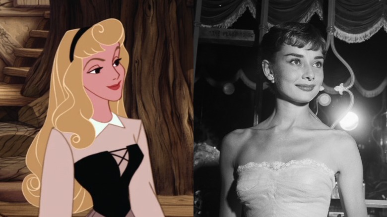 Aurora and Audrey Hepburn