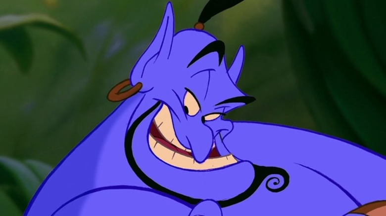 Genie smirking