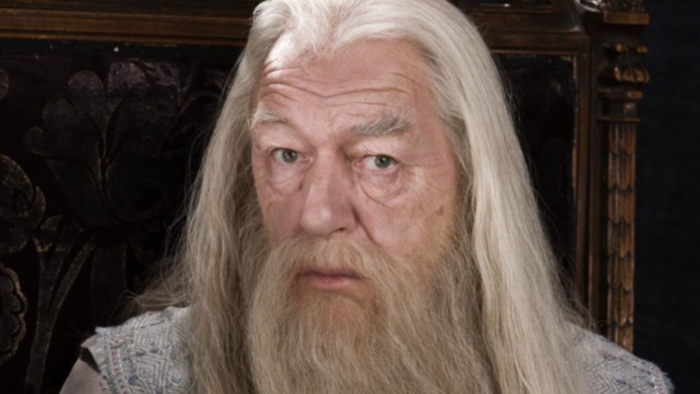 Albus Dumbledore without his hat and glasses