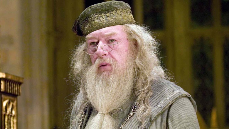 Albus Dumbledore looking concerned