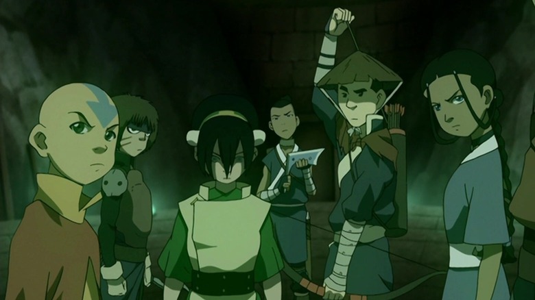 Team Avatar in underwater base