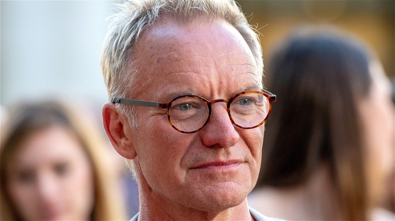Sting wearing spectacles