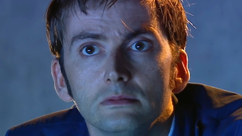 David Tennant looking confused