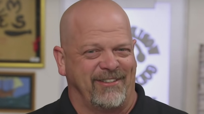 Rick Harrison smiling on Pawn Stars