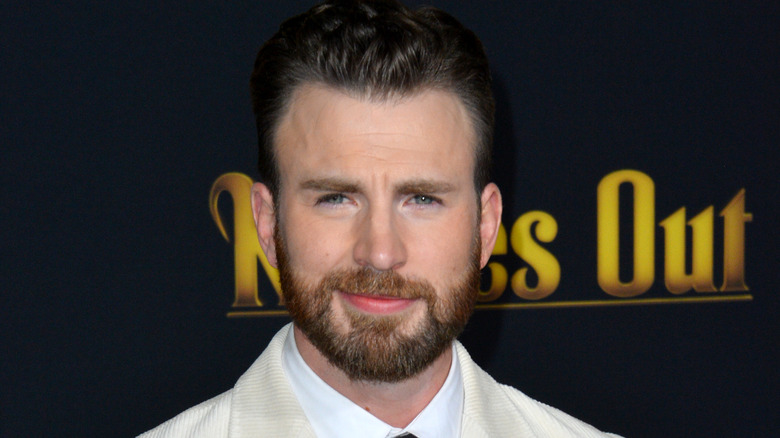 Chris Evans smiling beard