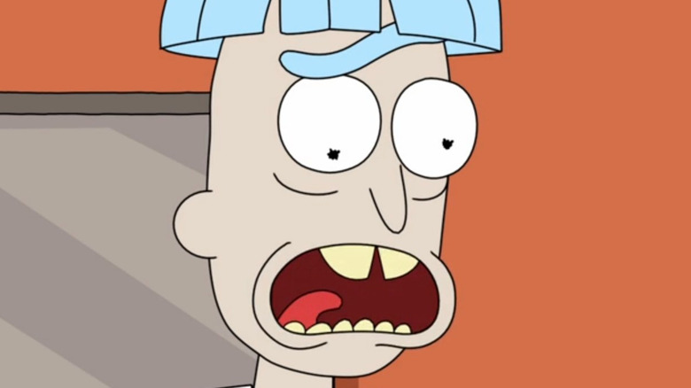 Doofus Rick confused expression 