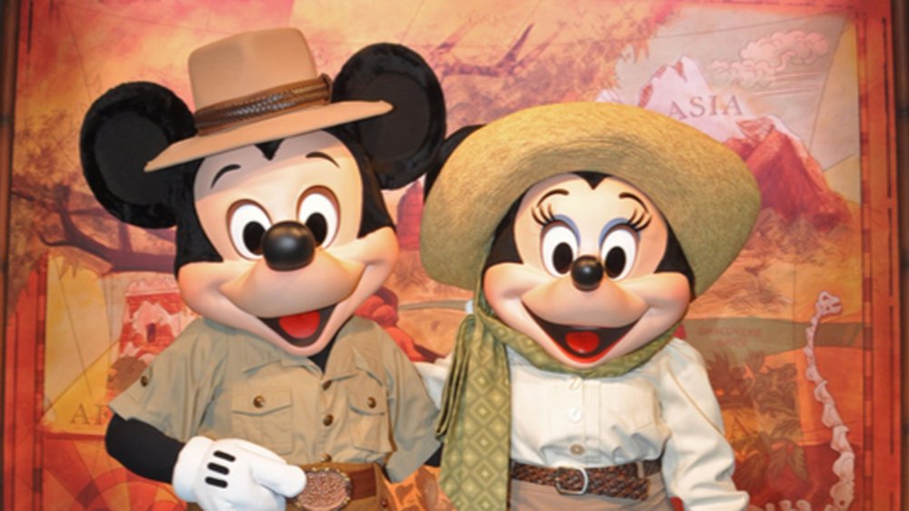 Mickey and Minnie Mouse at Disney's Animal Kingdom