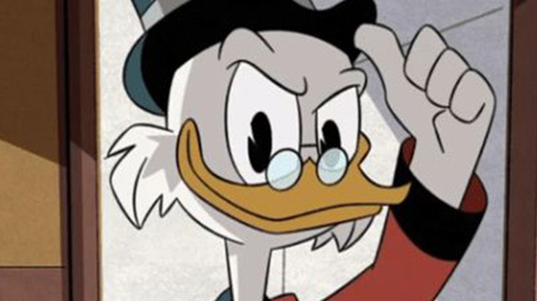 Scrooge McDuck lifting his hat DuckTales