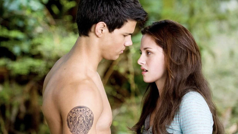 Shirtless Jacob and Bella