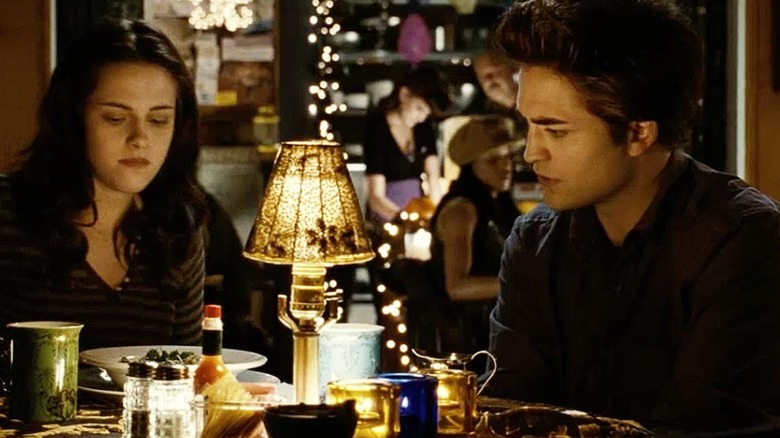 Edward, Bella at dinner