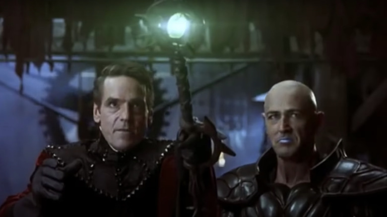 Jeremy Irons holding magic staff