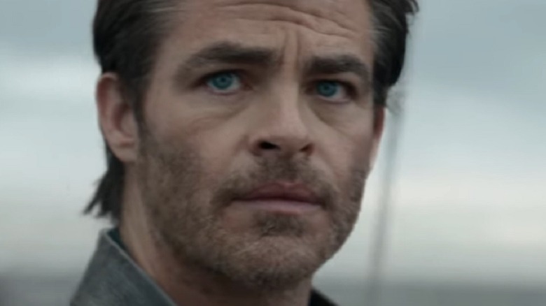 Chris Pine looking worried