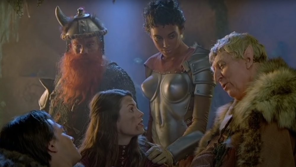 Justin Whalin, Tom Baker, Kristen Wilson, Zoe McKlellen, and Lee Arenberg in Dungeons & Dragons