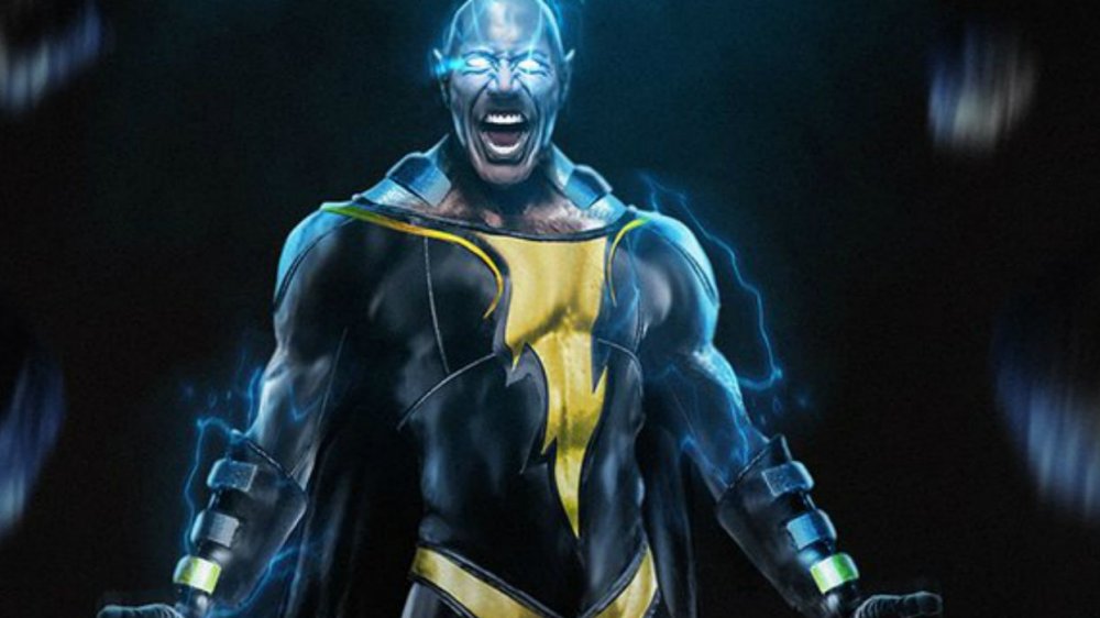 Fan art of Dwayne Johnson as Black Adam