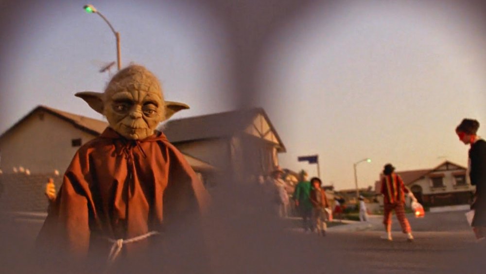 A Yoda costume in the Halloween scene in E.T. the Extra-Terrestrial