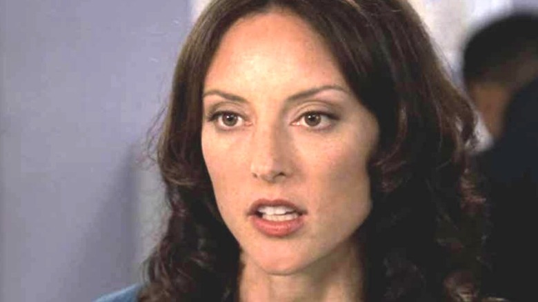 Lola Glaudini talking unhappily