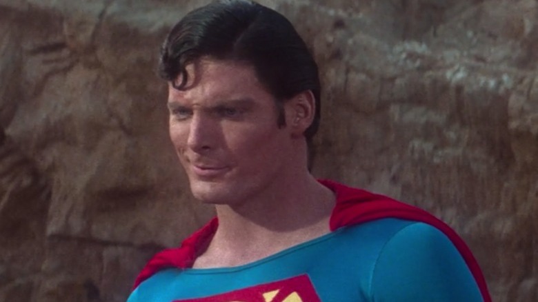 Christopher Reeve smirking