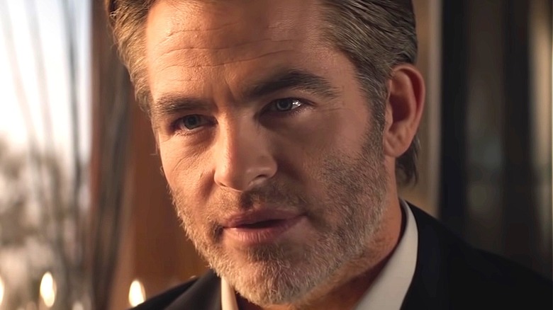 Chris Pine as Henry Pelham smirking