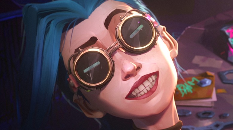 Jinx smiles in Arcane