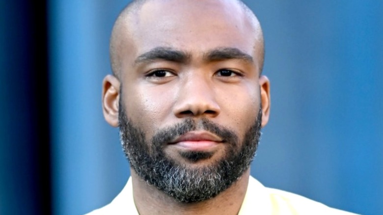 Donald Glover beard shaved head