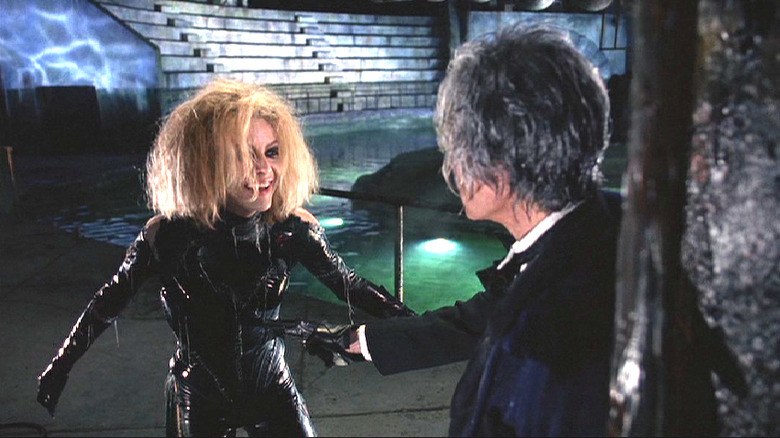 Catwoman approaches Max Shreck