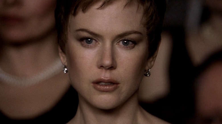 Nicole Kidman stares straight ahead in 