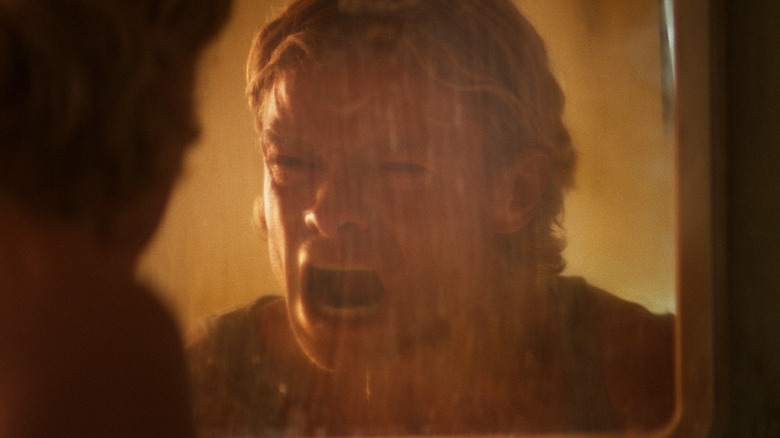 Matt Hagen yelling in the mirror in "Clayface" (2026)