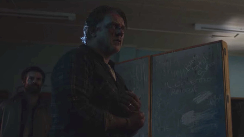 Mandrake and Alan entering classroom 