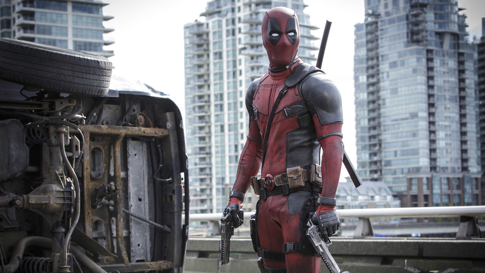 Deadpool with weapons